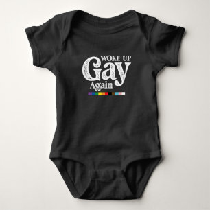 Body Para Bebê Acordou Gay de novo para suportar orgulho LGBT