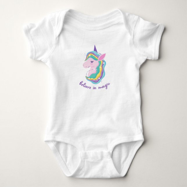 Body Para Bebê Acredite na magia (Frente)