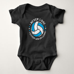 Body Para Bebê Adaptador De Motivação De Voleibol Nunca Perder