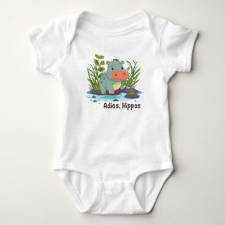 Body Para Bebê Adios, Hippos