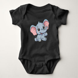 Body Para Bebê Adorable Cartoon Baby Elephant Baby Bodysuit