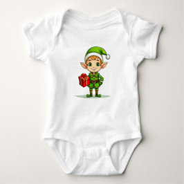 Body Para Bebê Adorable Little Elf – Festive Baby Bodysuit-Shirt
