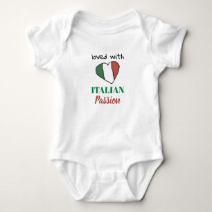 Body Para Bebê *~* ADORADO COM A PAIXÃO ITALIANA - Bandeira Bran