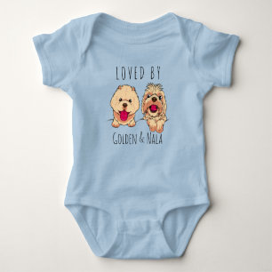 Body Para Bebê Adorado por Cães Personalizados Pets Novo Nascer