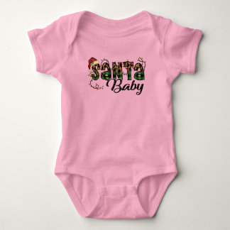 Body Para Bebê Adoráveis Papais noeis de Natal