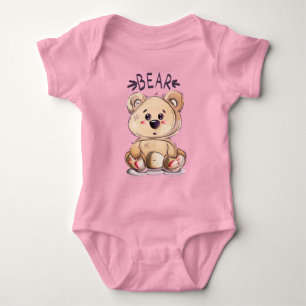 Body Para Bebê Adoráveis - Urso de Teddy 3D Grátis