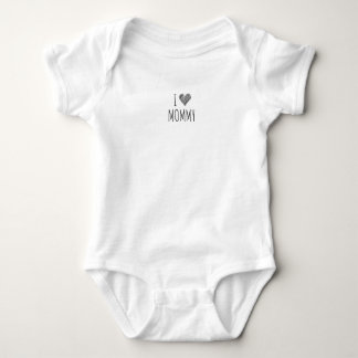 Body Para Bebê Adorável "Eu Amo Mamães"