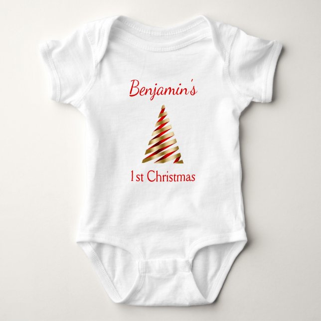 Body Para Bebê Adorável Natal de 1rua (Frente)