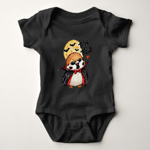 Body Para Bebê Adorável Pardal de Halloween Chibi Mangá Anime Drá