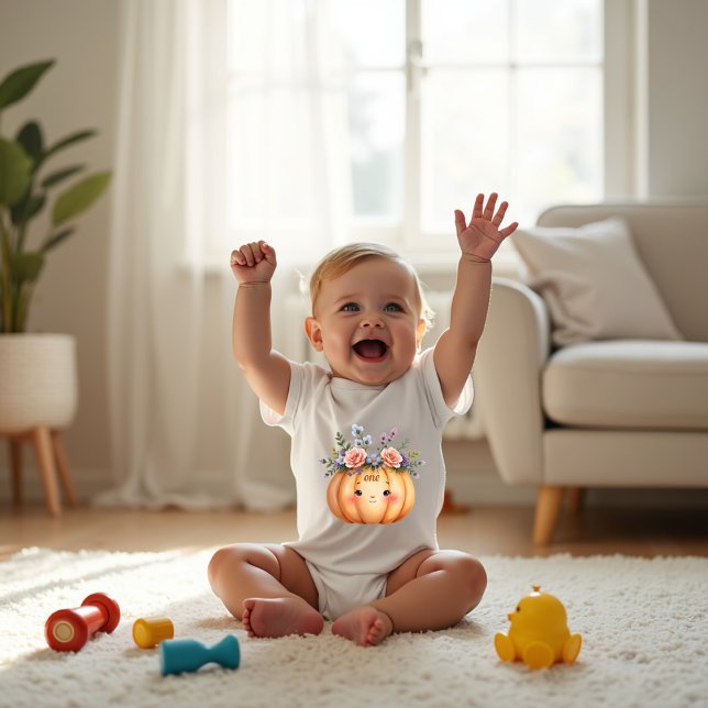 Body Para Bebê Adorável Pequena Celebração de primeiros aniversar (Criador carregado)