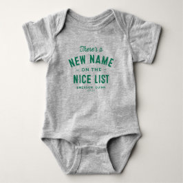 Body Para Bebê Adorável primeiro Natal verde recém-nascido