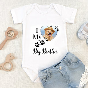 Body Para Bebê Adoro A Foto Personalizada De Pet Do Meu Grande Ir