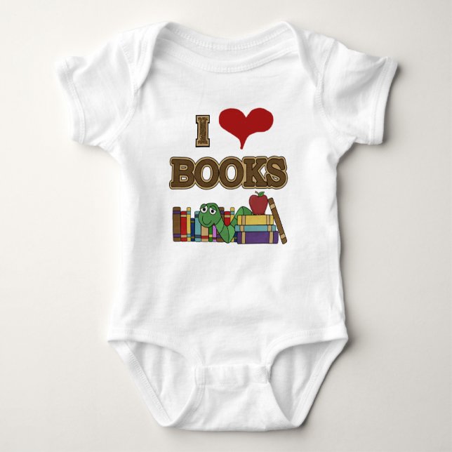 Body Para Bebê Adoro Livros (Frente)