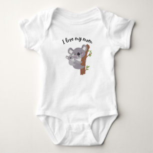 Body Para Bebê Adoro o fato da minha mãe - bebês novos, Dia de as