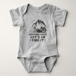 Body Para Bebê Adventure Aguarda Vamos Ir Encontrá-Lo