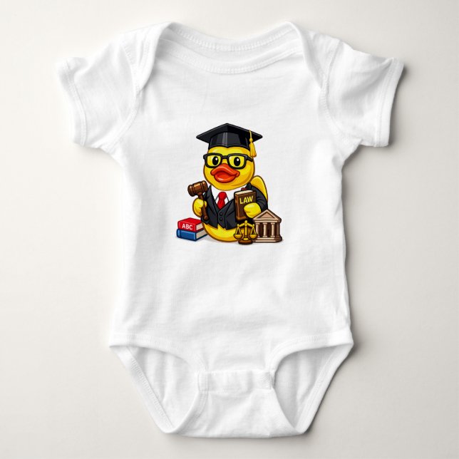 Body Para Bebê Advogado Pato de Borracha (Frente)