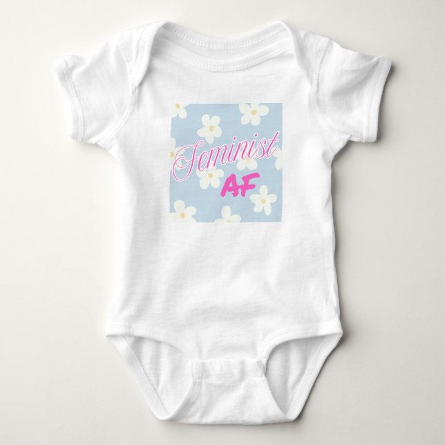 Body Para Bebê AF feminista - presente de chá de fraldas - (Frente)