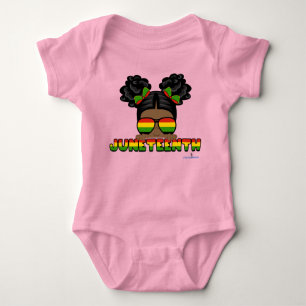 Body Para Bebê Afro Puff Junteenésimo Bebê Roupa