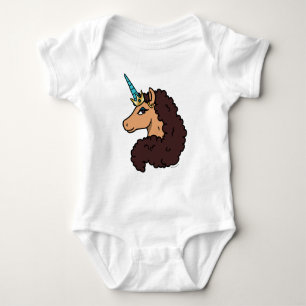 Body Para Bebê Afro Unicórnio Divina
