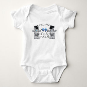 Body Para Bebê Agente da polícia do urso do bebê