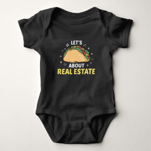 Body Para Bebê Agente imobiliário Taco Property Broker Foodie