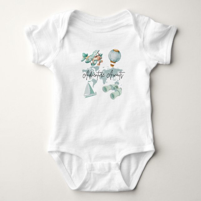 Body Para Bebê Aguardações - Bela Tee para Pequenos Exploradores (Frente)