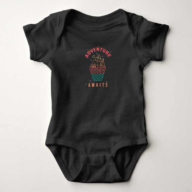 Body Para Bebê Aguardam Aventura (Frente)