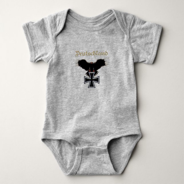 Body Para Bebê águia alemã (Frente)
