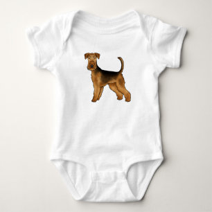 Body Para Bebê Airedale Terrier Cartoon Bingley Terrier Cute Dog