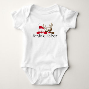 Body Para Bebê Ajudante de Santa