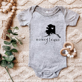 Body Para Bebê Alaska Home Grown State Tee