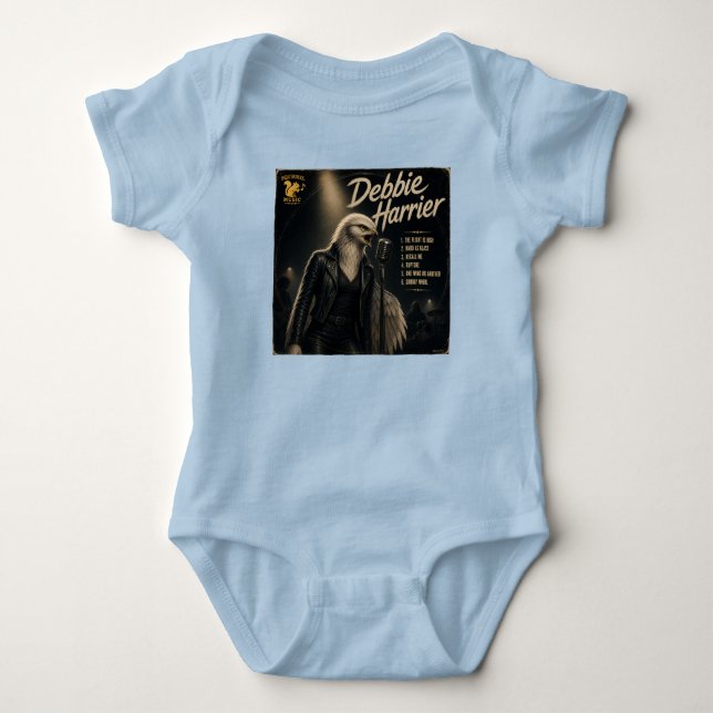 Body Para Bebê Álbum de Debbie Harrier: uma Paródia (Frente)