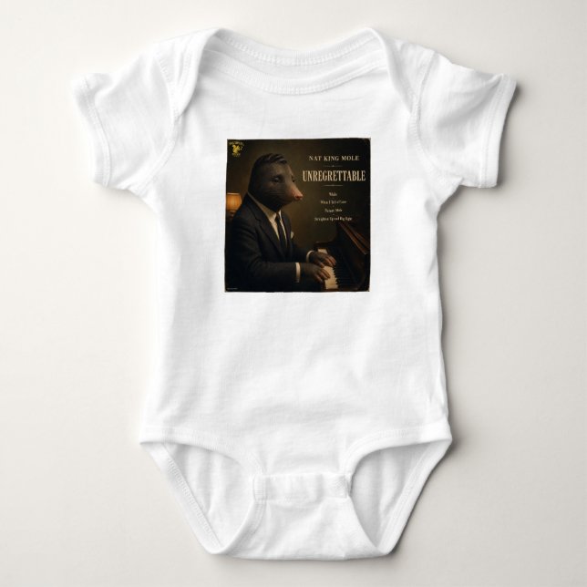 Body Para Bebê Álbum do Nat King Mole: uma Paródia (Frente)