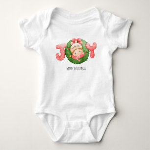 Body Para Bebê Alegria de Natal