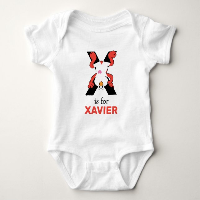 Body Para Bebê Alfabeto do Elmo | X Raio-X (Frente)