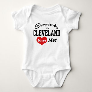 Body Para Bebê Alguém em Cleveland ama-me