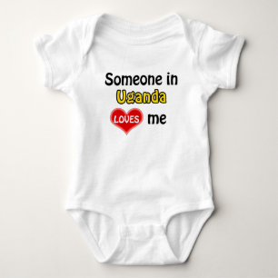 Body Para Bebê Alguém em Uganda me ama