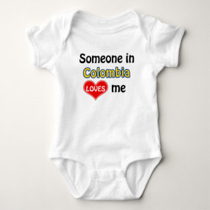 Body Para Bebê Alguém na Colômbia me ama
