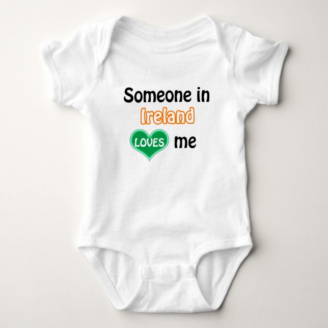 Body Para Bebê Alguém na Irlanda me ama (Frente)