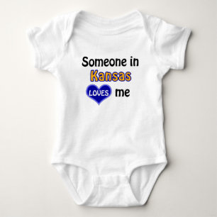 Body Para Bebê Alguém no Kansas me ama