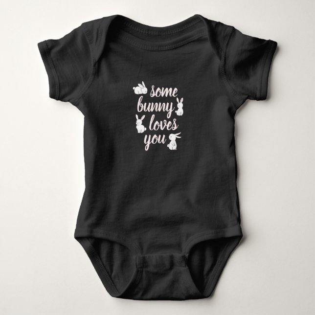 Body Para Bebê Alguns coelhinhos te amam (Frente)