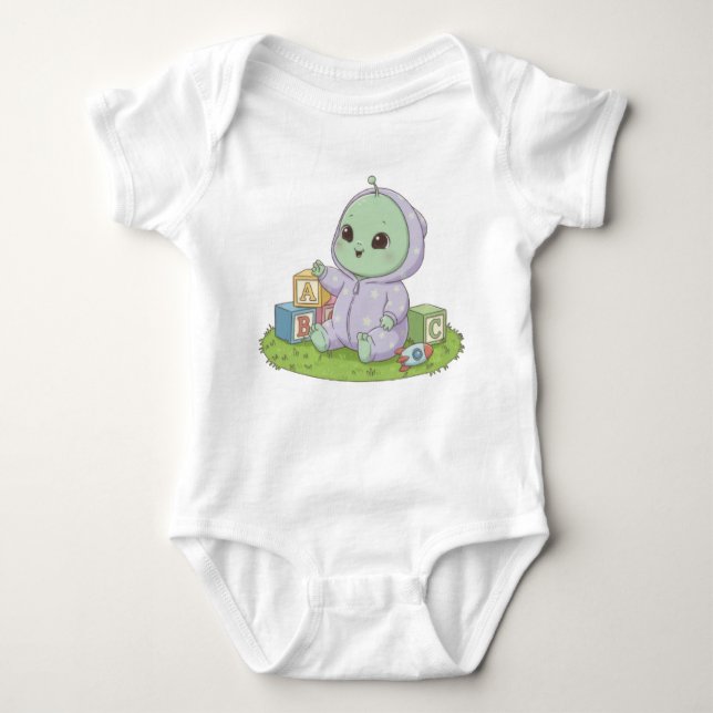 Body Para Bebê Alien Baby Bodysuit (Frente)