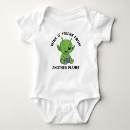 Body Para Bebê Alienígena Verde