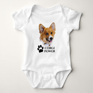 Body Para Bebê Alimentação Corgi