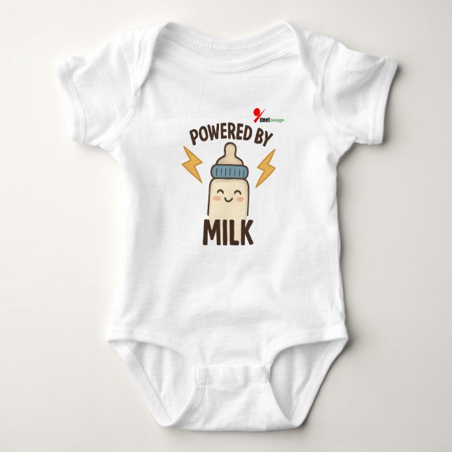 Body Para Bebê Alimentado por Leite (Frente)