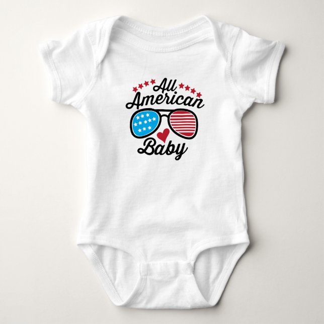 Body Para Bebê All American Baby (Frente)