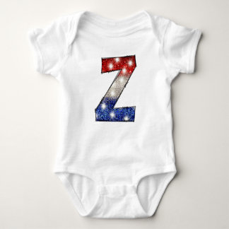 Body Para Bebê All American Baby Letter Z - 4 de julho nos EUA