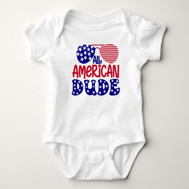 Body Para Bebê All American Dude (Frente)