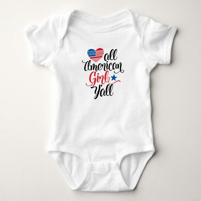 Body Para Bebê All American Girl (Frente)