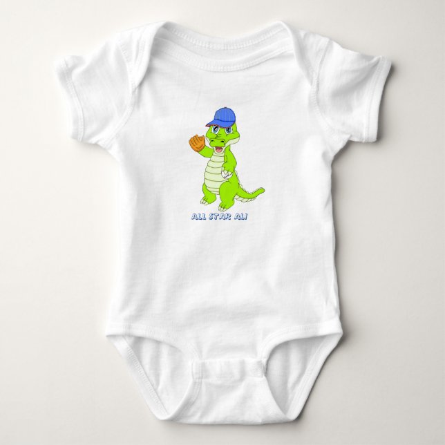 Body Para Bebê All Star Ali Gator (Frente)